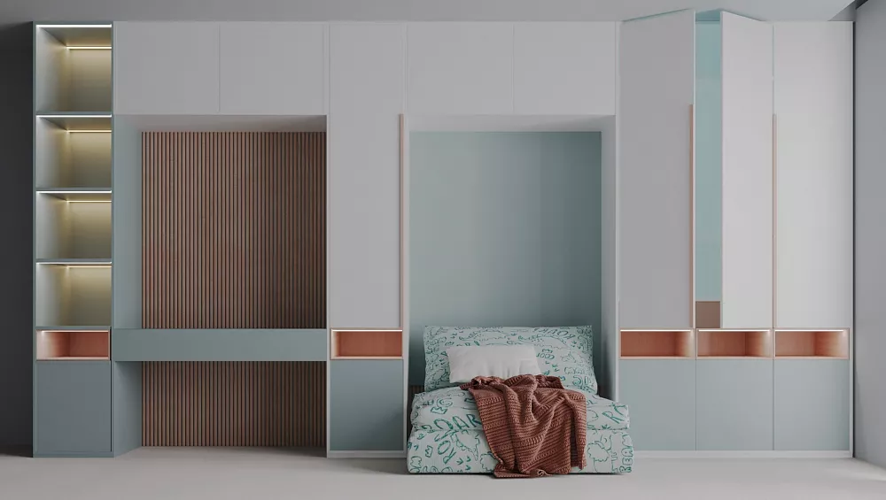 Шкаф с рабочей зоной «Марти» 2