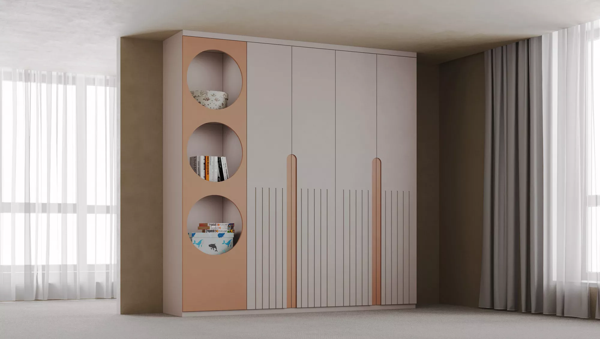 Шкаф с рабочей зоной «Марти» 2