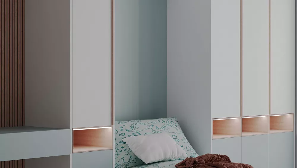 Шкаф с рабочей зоной «Марти» 2