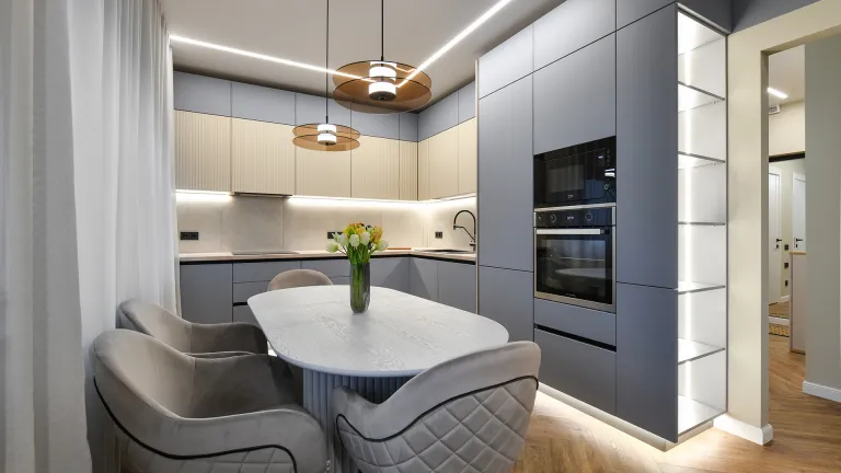 Небесно-Голубой Модерн